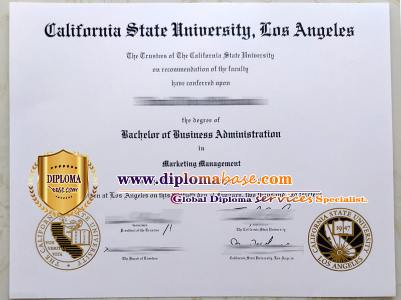 Fast order a degree from California State University, Los Angeles