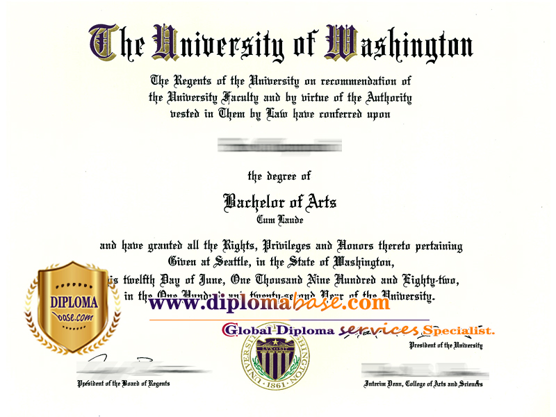 I want to replicate my University of Washington degree.
