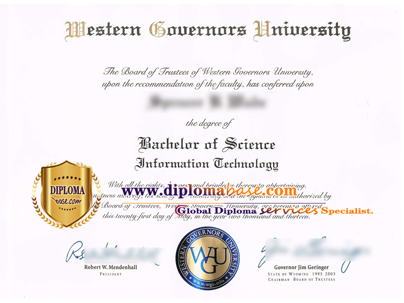 Fake degree from Western Governors University