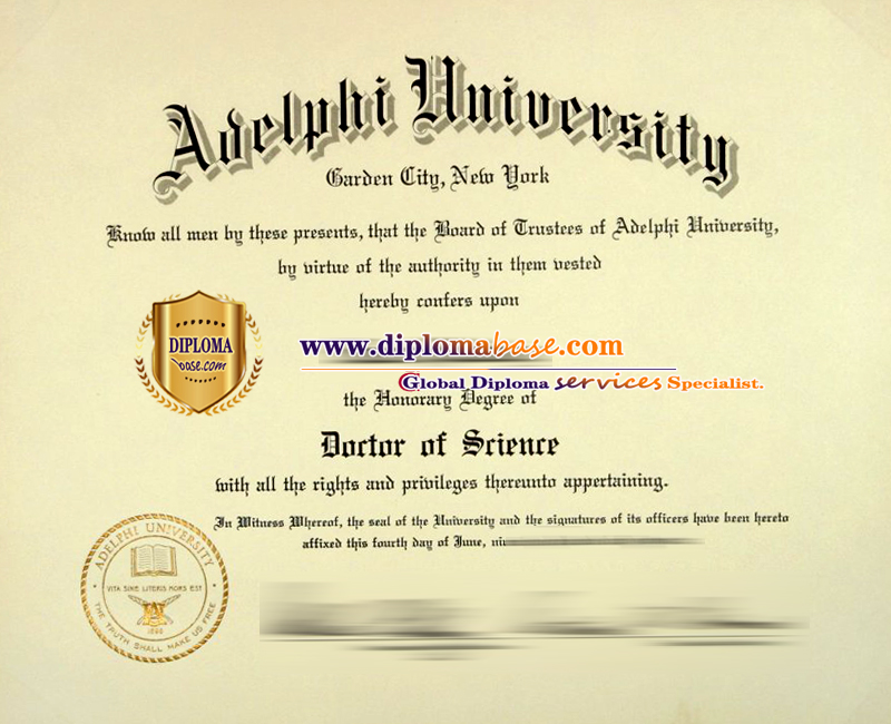 Adelphi University degree generator.