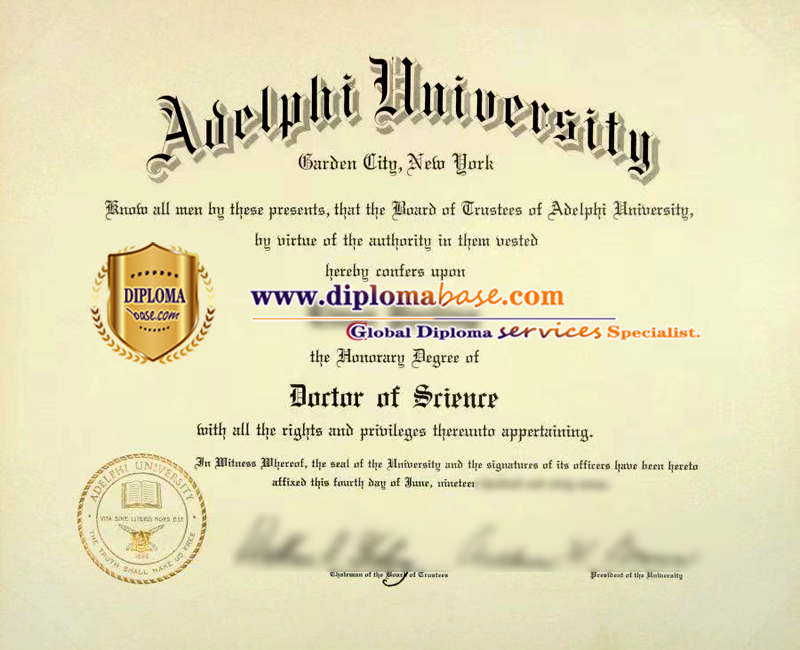 Buy fake degrees from Adelphi University quickly.