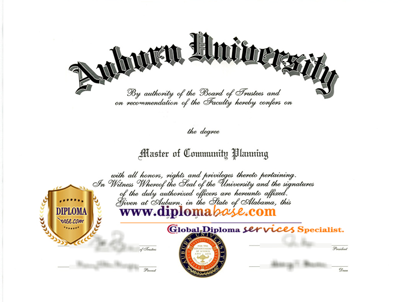 A fake Auburn diploma.