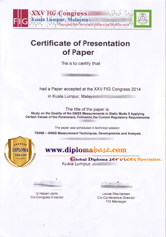 Buying fake FIG certificates online?