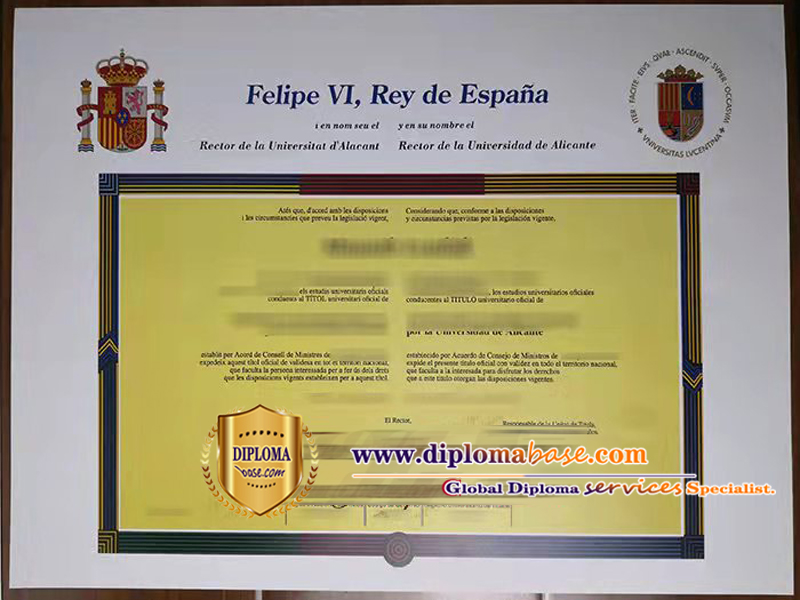 Where to buy a fake diploma from the University of Alicante in Spain.