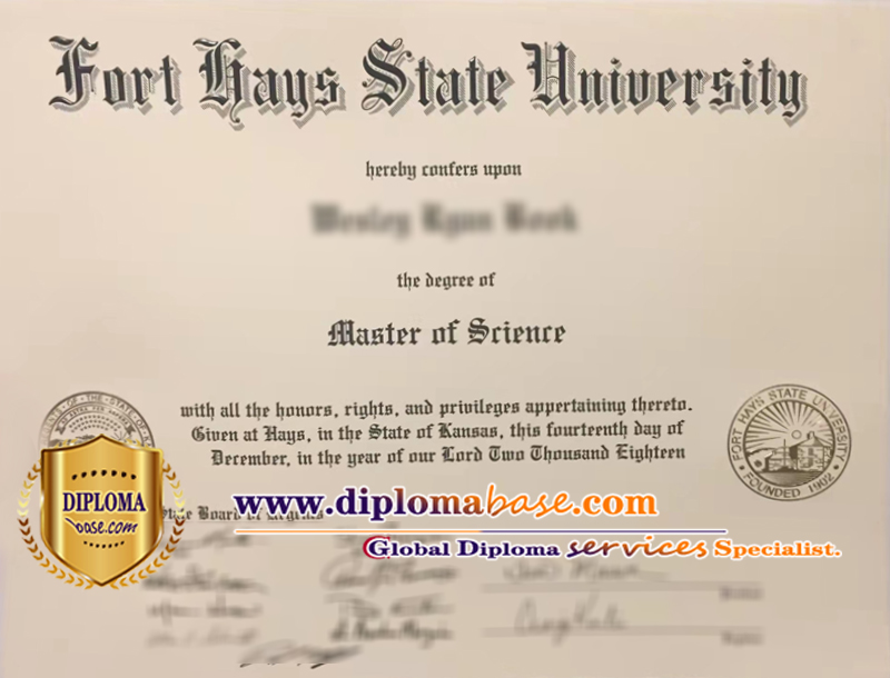 Design fake degrees online from Fort Hays State University.