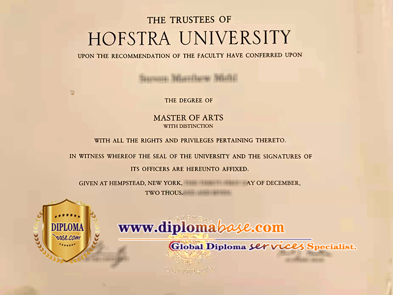 Buy fake Hofstra certificates quickly.