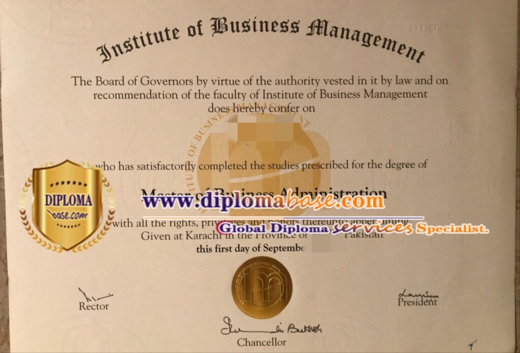 Copy the IOBM diploma online.