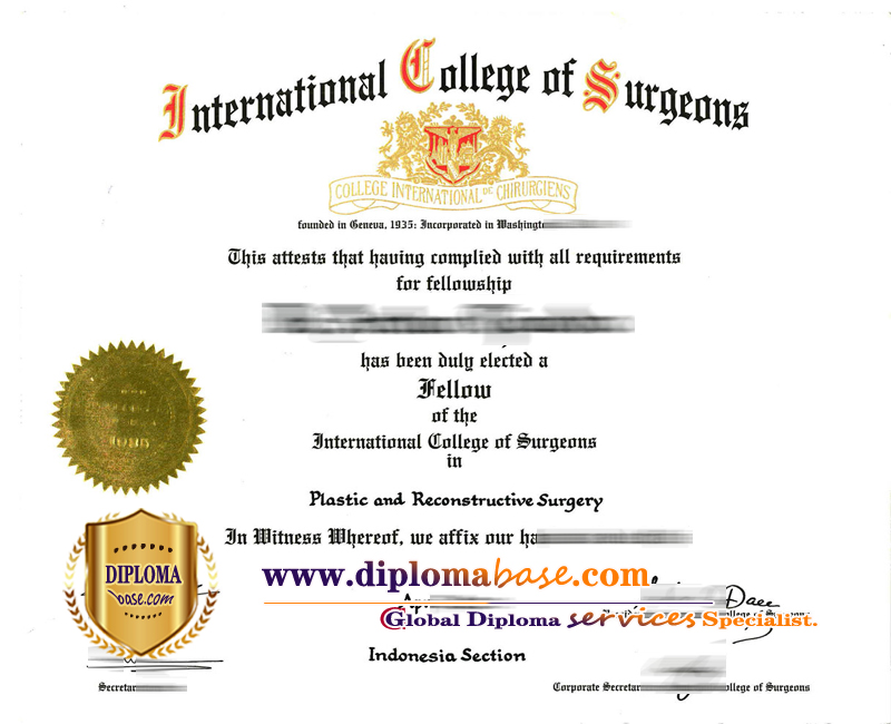 Quick purchase of International College of Surgeons Certificate?
