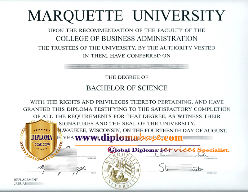 How to get a fake Marquette College diploma.