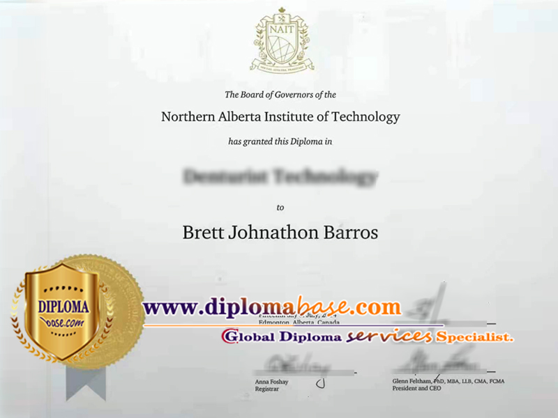 Fake degree from Northern Alberta Institute of Technology.