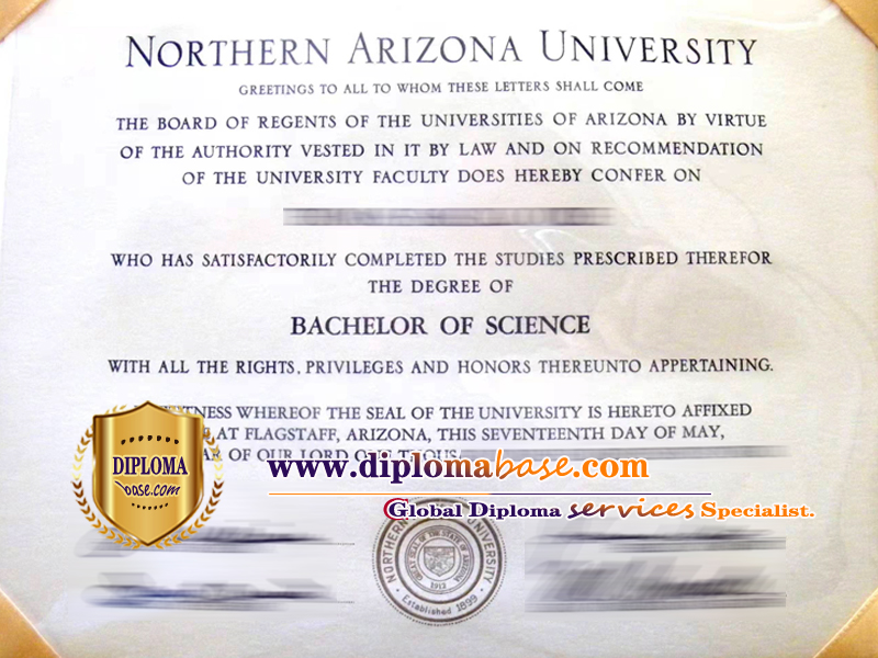 Fake diploma from Northern Arizona University