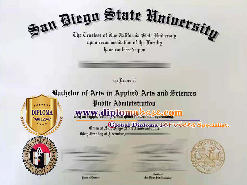 How much does a fake degree from San Diego State University cost?