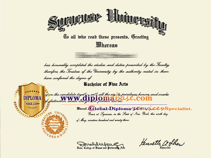 How to get a fake degree from Syracuse University in the United States?