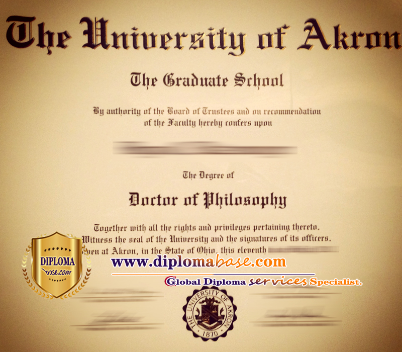 A satisfying fake degree from Akron.