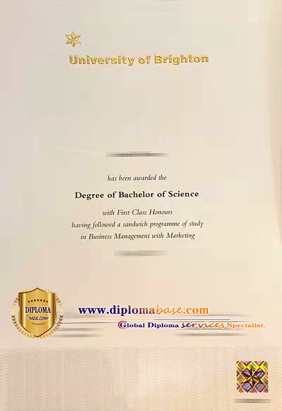 How to correctly buy a fake diploma from the University of Brighton.