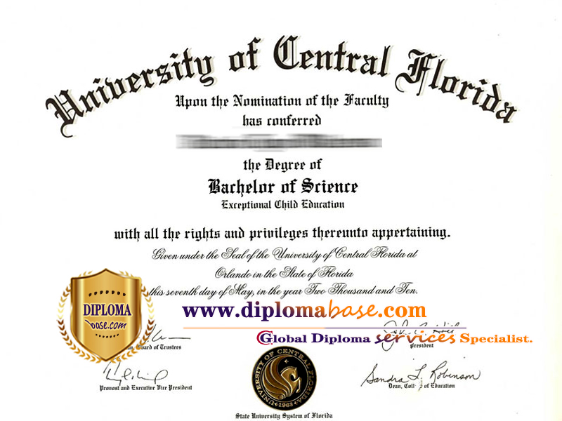 How to get a fake diploma from the University of Central Florida.