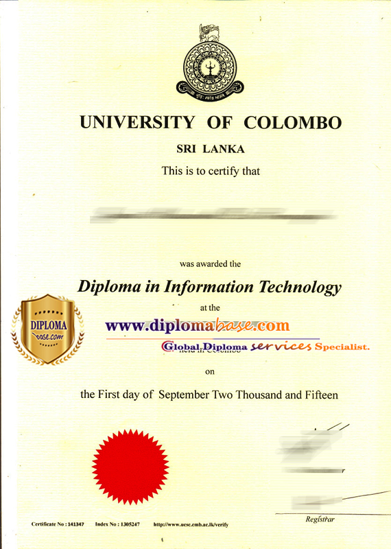 Can I buy a fake degree from University of Colombo in Sri Lanka?