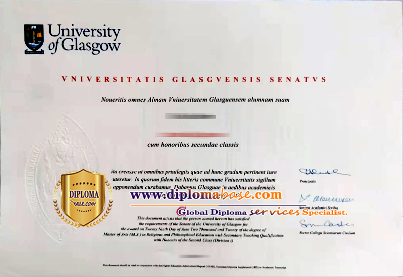 Buy fake undergraduate degrees from Glasgow University online.
