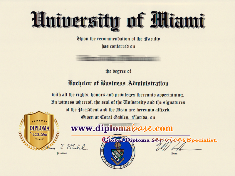 How to Buy a University of Miami Fake Diploma?
