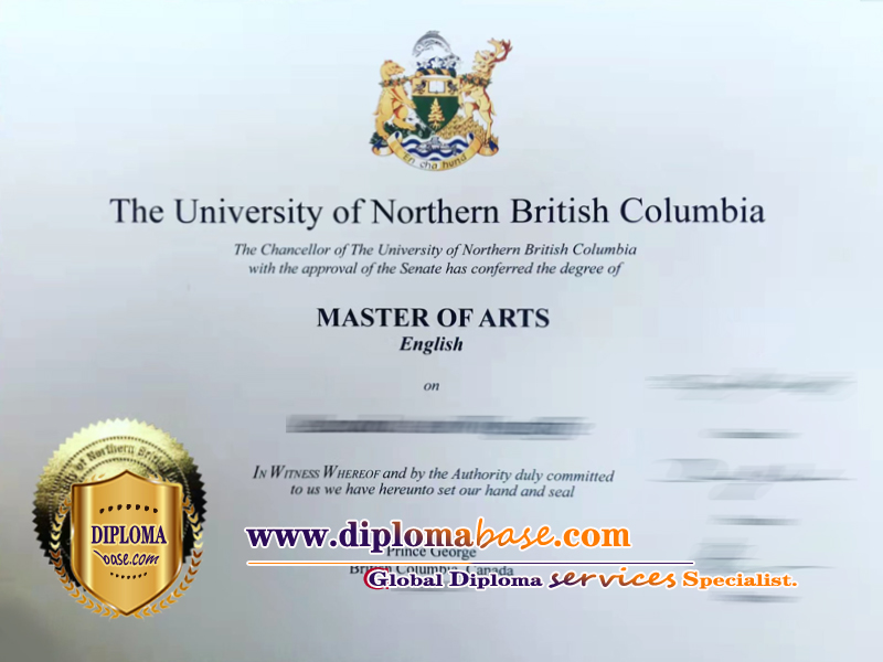 Purchase a satisfactory fake degree from the University of Northern British Columbia online.