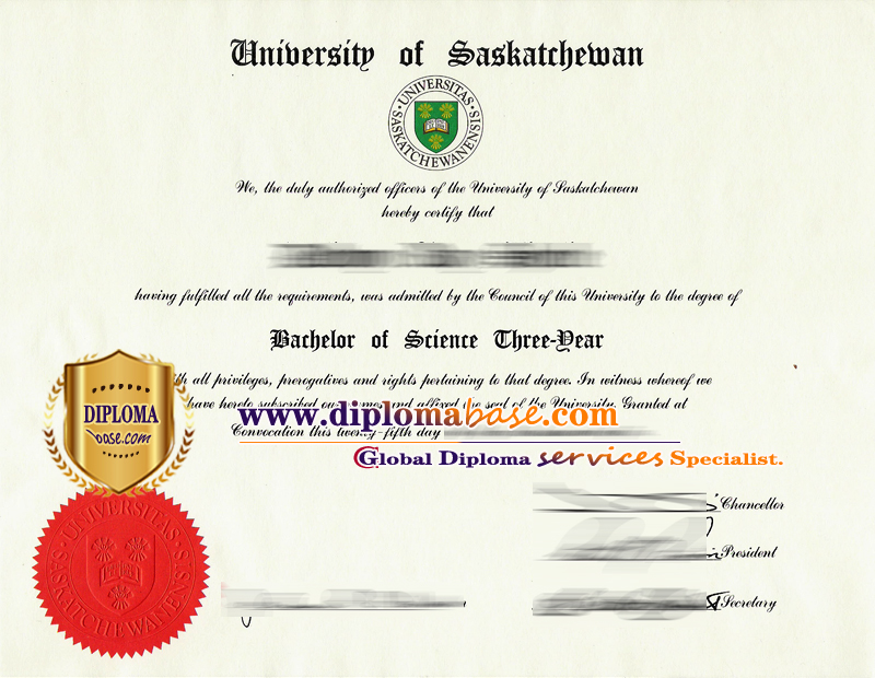 How to order a forged University of Saskatchewan degree certificate.