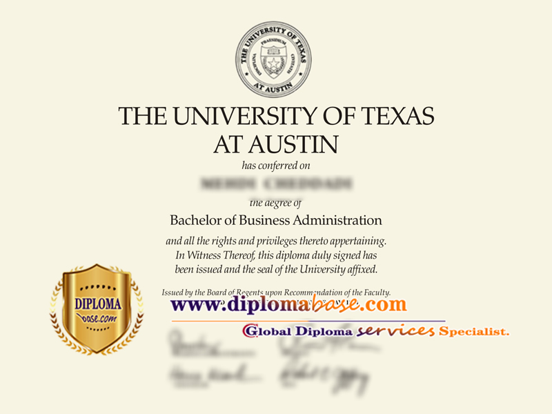 100% copy of a fake UT diploma.