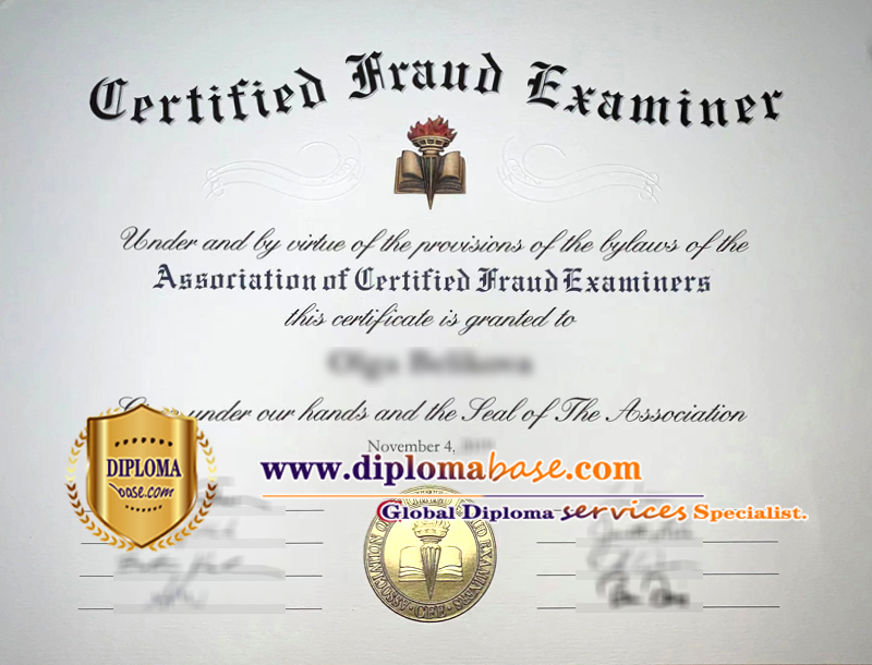 Purchase an American Institute of Certified Fraud Examiners (ACFE) certificate.