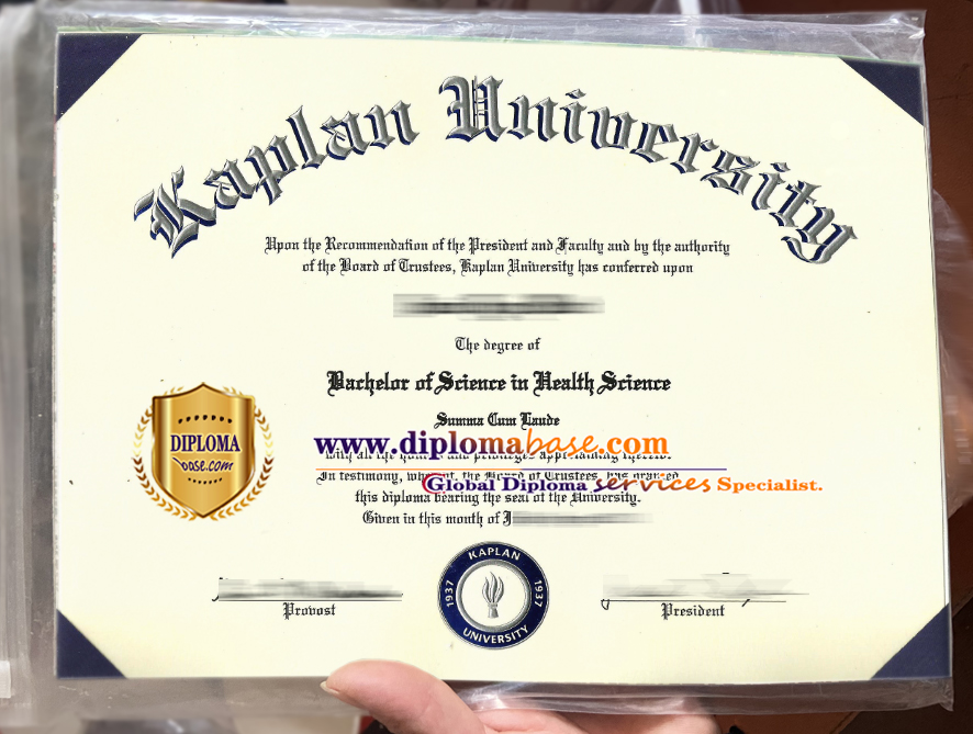 How to fake a Kaplan Bachelor's Degree?