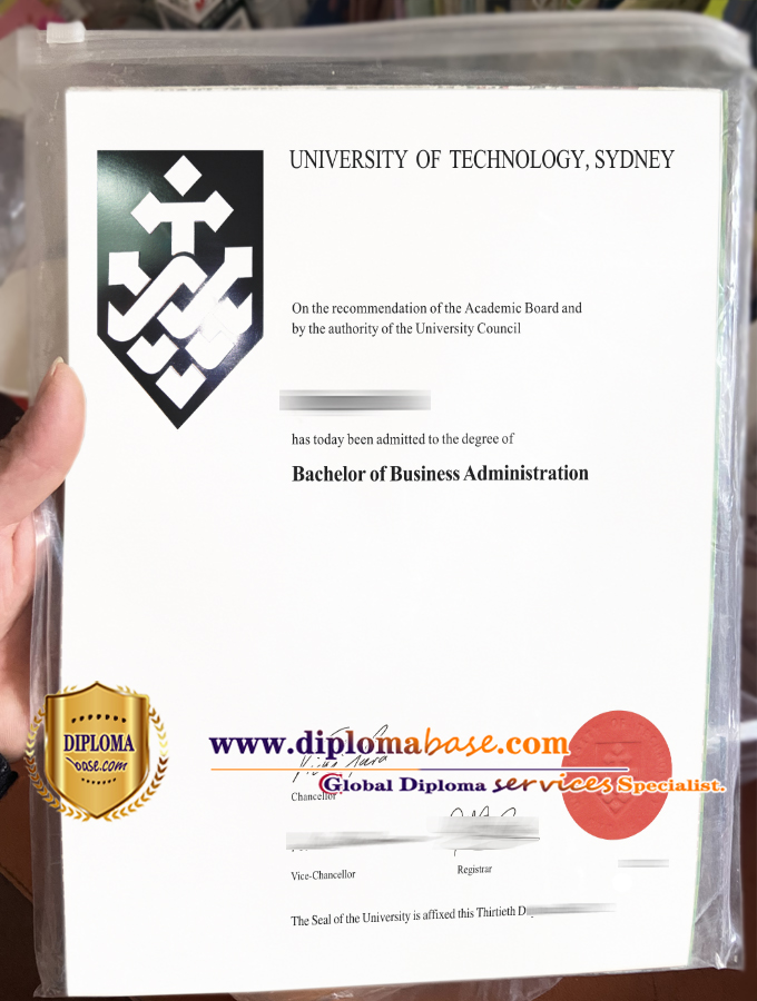 Uts Fake Diploma customised, 100% replica of University of Sydney degree.