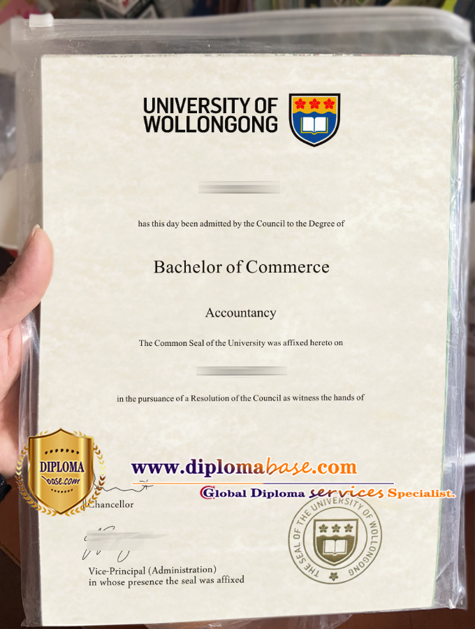 How to fake fake University of Wollongong diploma.