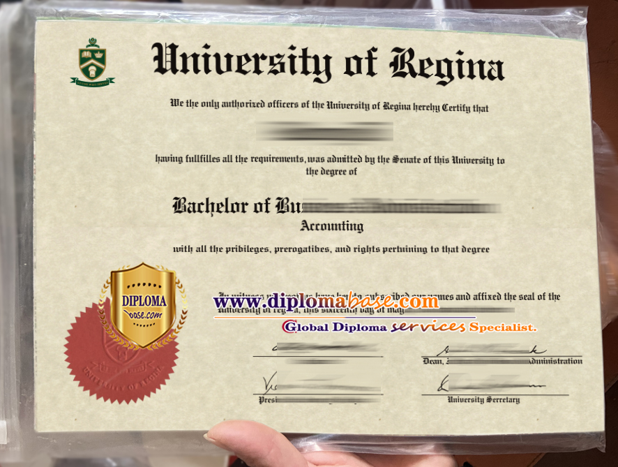 Get a fake diploma from the University of Regina online